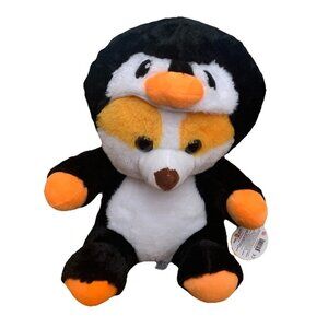 Disguisimals Pingo the Penguin Corgi Plush Peek-A-Boo Toys 14”